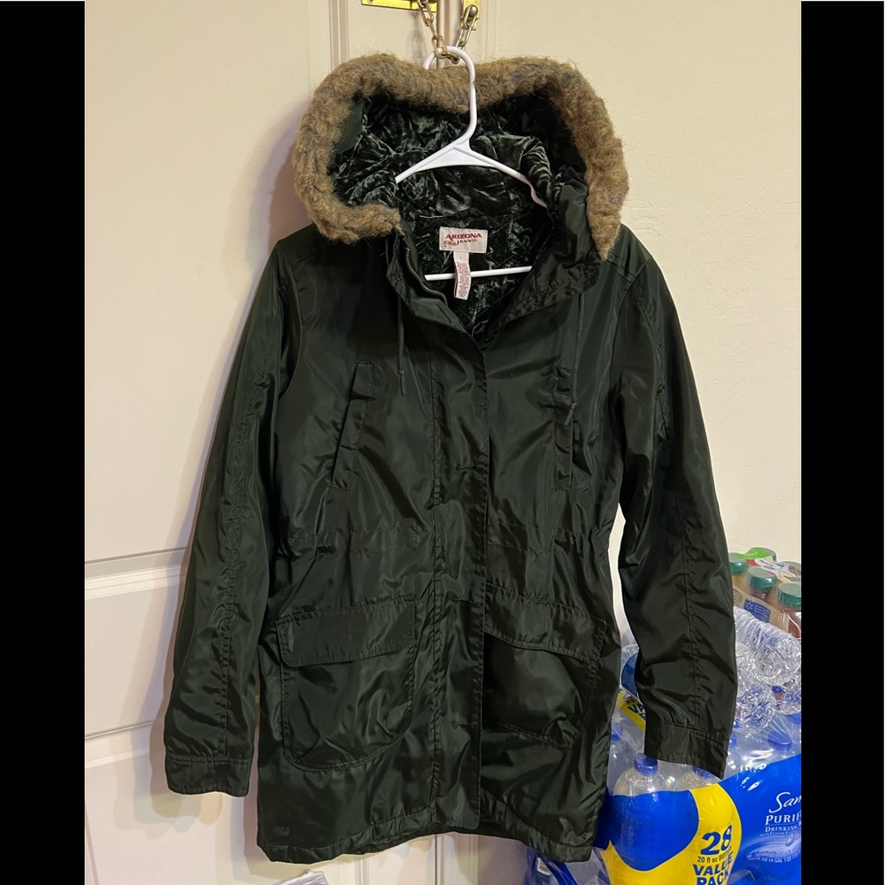 Arizona Jean company winter coat with the fur hood